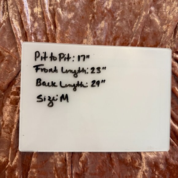 Knox Rose Sleeveless Velvet/Velour Fairycore Romantic Top Women's Medium - Picture 4 of 5